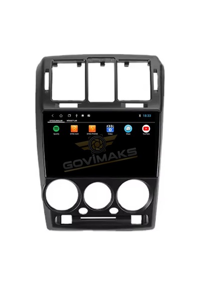 Govimaks Hyundaı Getz 2002-2011 Uyumlu Siyah 2 Gb Ram 32 Gb Hafıza Androıd Multımedıa Teyp 9"