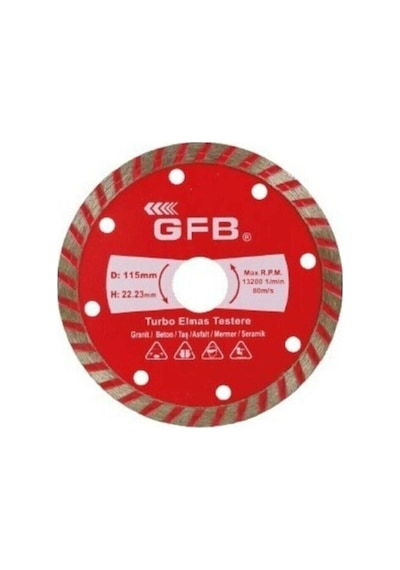 2385 Turbo Elmas Mermer Granit Kesici 115 Mm
