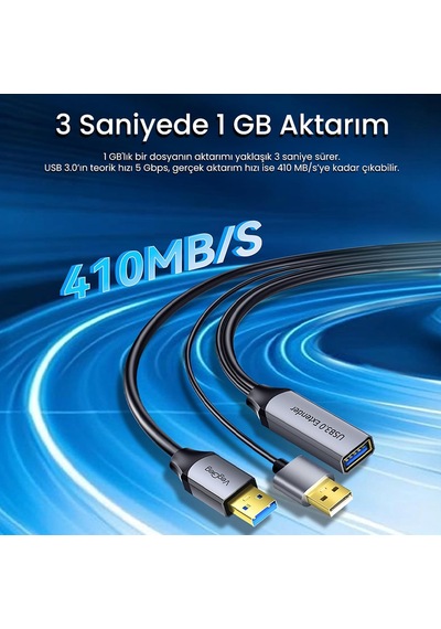 Usb 3.0 Uzatma Kablosu Sinyal Güçlendirici Extender Destekli Usb-a Uzatıcı Kablo 10 Metre Diger