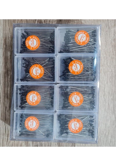Melodi Scarf Kadın Tesettür Ve Çok Amaçlı Toplu İğne Siyah 100 Adet Siyah