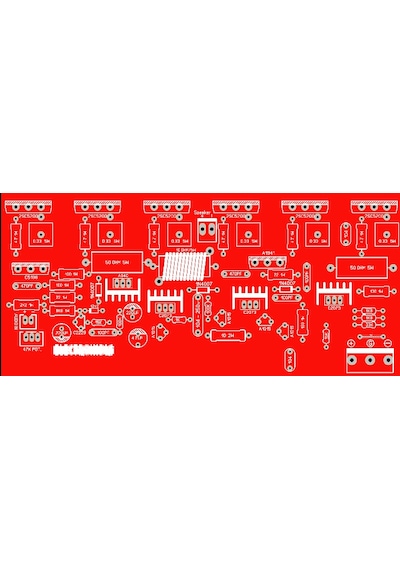 300 Watt Tek Kanal Mono Amfi Devre Kartı Yeşil