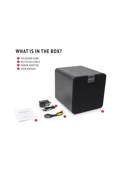 Vulkkano Sub8 Aktif Subwoofer Siyah