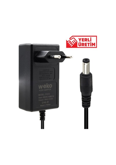 Weko 7.8 Volt - 1 Amper Priz Tip Adaptör 5.5 2.5 Uç