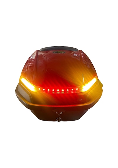 Motosiklet Arka Çanta 33lt Işıklı Stop , Sağ Sol Sinyal
