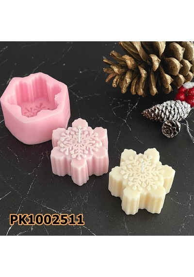 Pk1002511 - Silikon Kalıp Mum Kalıbı - Yuvarlak Desen Kartanesi Renksiz