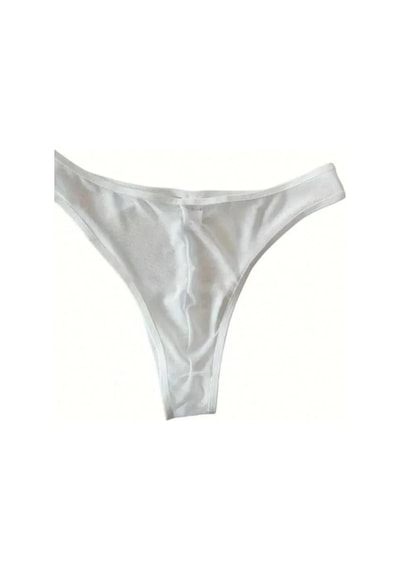 Naam Erkek Biyeli Beyaz Transparan Brazillian Slip Çok Renkli