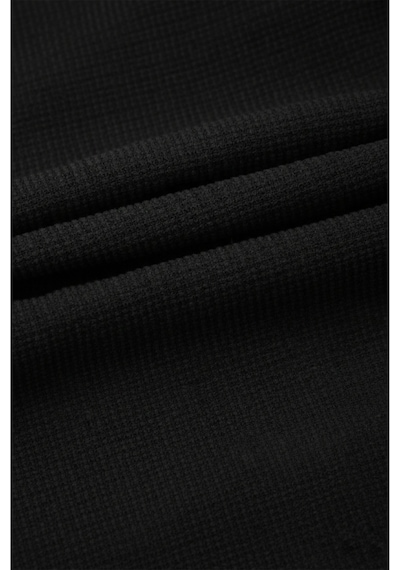 Rizzup Siyah Slim Fit Örme Kumaş Likralı Erkek Gömlek Nefes Alan Esnek Ve Modern Tasarım 2602604