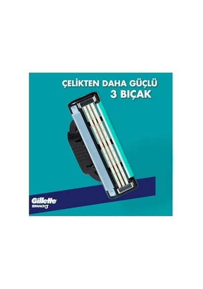 Gillette Mach3 Yedek Erkek Tıraş Bıçağı 2'li