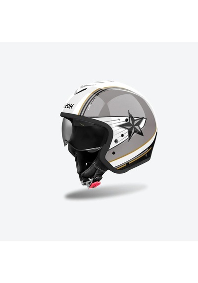 Airoh J 110 Command Gold Glitter Motosiklet Kaskı Gri