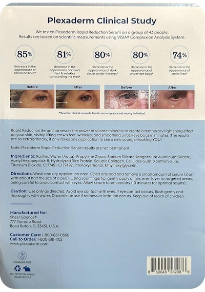 Plexaderm Rapid Reduction Yüz Serumu 9 ML