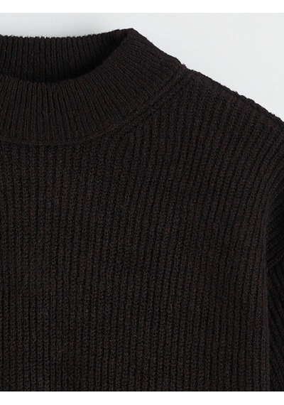 Lcw Comfort Lacivert Yarım Balıkçı Yaka Kadın Triko Tunik