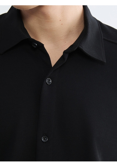 Lcw Vision Siyah Regular Fit Erkek Gömlek