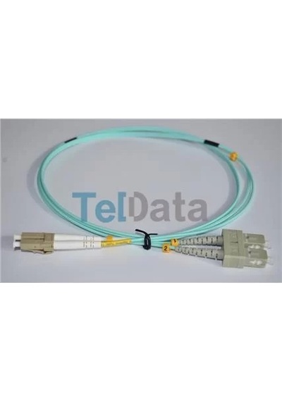 Teldata Tld-sclcom31 Sc-upc-lc-upc Mm Dx Om3 1 Metre Fıber Optık Patchcord