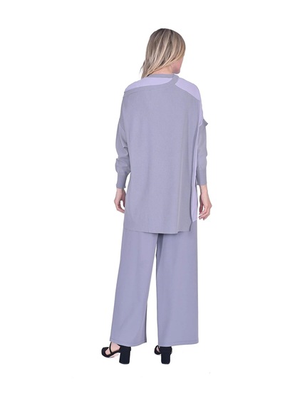 İnvee Körüklü Triko Tunik Gri 6250