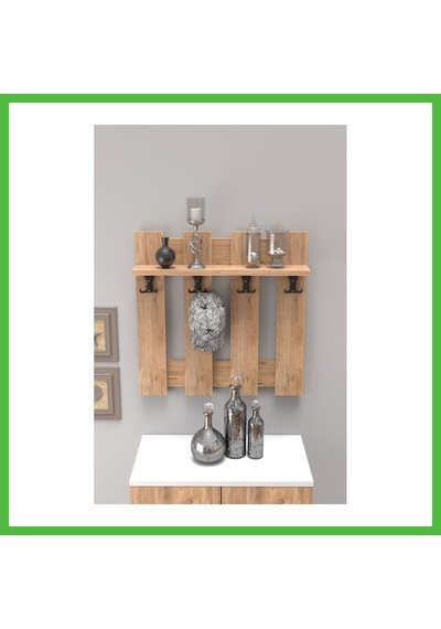 Vaveni Country Duvar Askılığı Kahverengi 60 Cm Arz