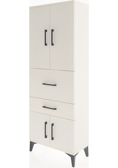 Arges Dolap 3 Raflı 2 Çekmeceli 4 Kapaklı 60x30x163 Aytaşı-ay... Aytaşı