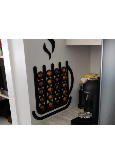 Kupa Tasarımlı Modern Nespresso Vertuo Kapsül Dispanseri / Standı Çok Renkli
