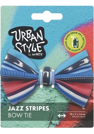 M-pets Urban Style Jazz Stripes Kedi Papyonu L