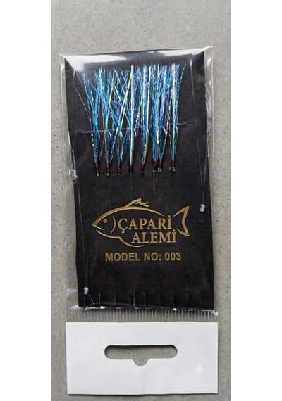 Çapari Alemi Üst Kalite Glow Simler İle Mavi Kombin İstavrit Kolyoz Tral Gündüz Ve Gece Çapari Takımı