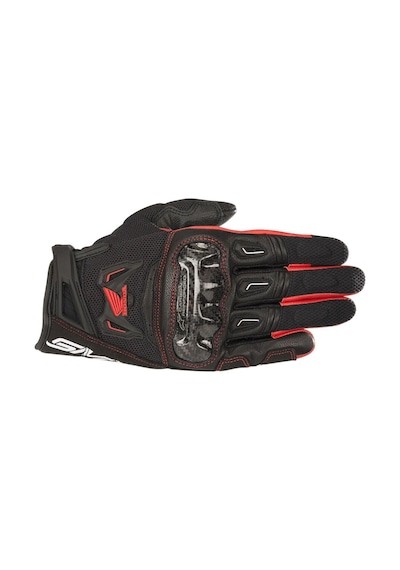 Alpinestars Honda Smx-2 Air Carbon Korumalı Motosiklet Eldiveni Siyah Kırmızı