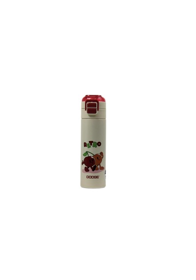 Dodge Db-24501 Çift Kullanım Pipetli/rahat İçim 500ml Çelik Matara Kırmızı