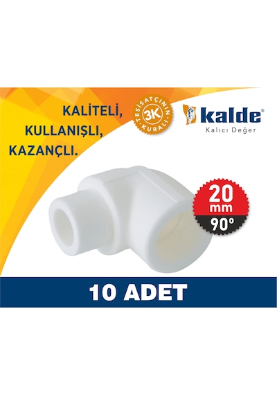 Kalde Pprc 20x90 Kuyruklu Dirsek 20Mm Dirsek 90° Kalde Pprc 20x90 Kuyruklu Dirsek 20Mm Dirsek 90°