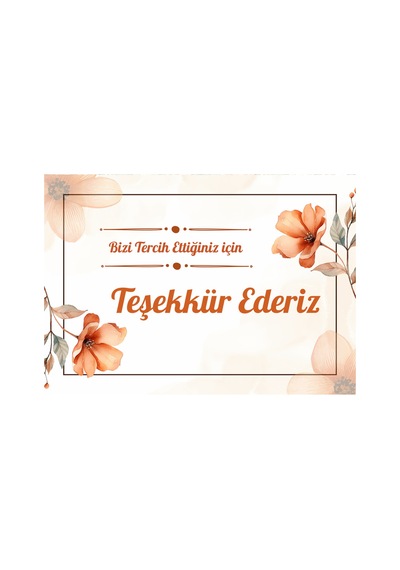 100 Adet Teşekkür Kartı , Sipariş Kartı , Tebrik Kartı, Paketleme Kartı, Kargo Kartı, Not Kartı