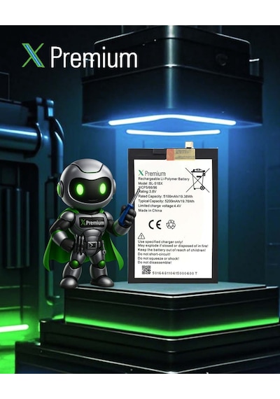 Xpremium İnfinix Note 8 / Note 8i / Hot 11 Batarya Pil Süper Yüksek Kalite 5200 Mah Bl-51bx