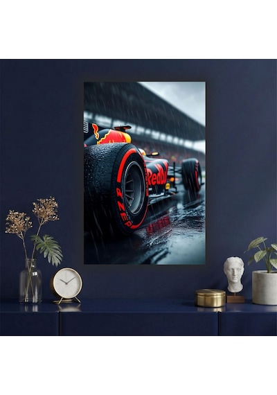 Formula 1 Motors Temalı Dekoratif Cam Tablo -22