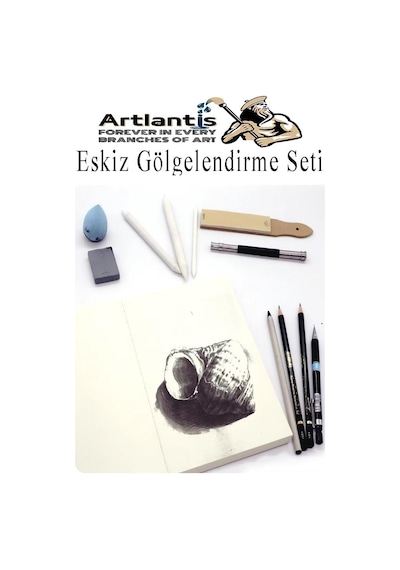 Eskiz Gölgelendirme Seti 7 Parça 1 Paket Kalem Zımparası Kalem Uzatma Aparatı Pastel Dağıtıcı Karakalem