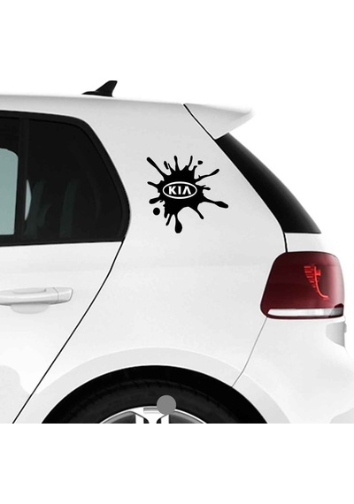 Oto Sticker Leke Boya Akıntısı Görüntülü Araba Markalı