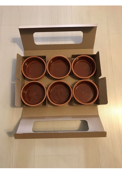 Porsiyonluk Toprak Güveç Set 6'lı Kahverengi