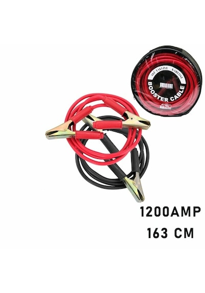 1200 Amper Akü Takviye Kablosu 1.63mt - Pencereli Bez Çantalı 50001