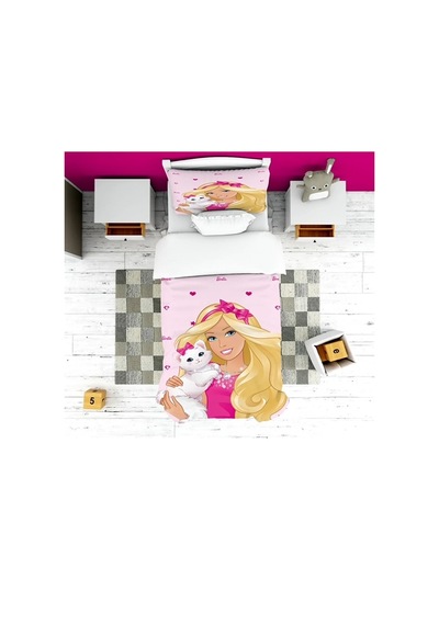Evsehomes Barbie Yatak Örtüsü Yastık Kılıfı