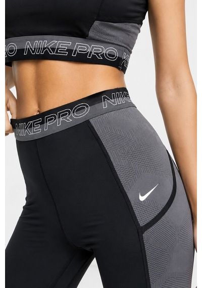 Nike Pro High Rise 7/8 Training Leggings With Pockets Yüksek Belli 7/8 2 Cepli Antrenman Taytı Siyah