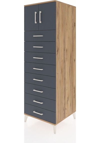 Kronos Dolap Tek Raflı 8 Çekmeceli 2 Kapaklı 60x59x182 Çam-an... Çam Kronos Dolap Tek Raflı 8 Çekmeceli 2 Kapaklı 60x59x182 Çam-an... Çam