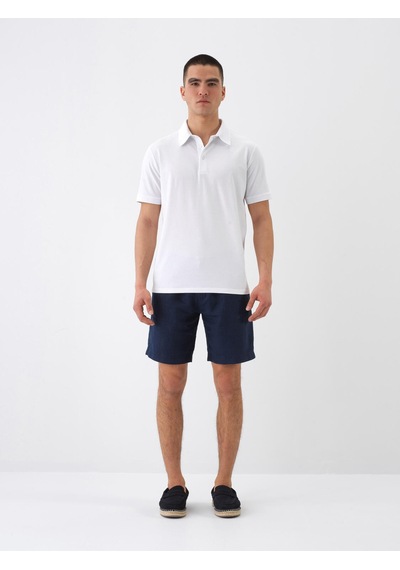 Xint Lacivert %100 Keten Regular Fit Şort 180279