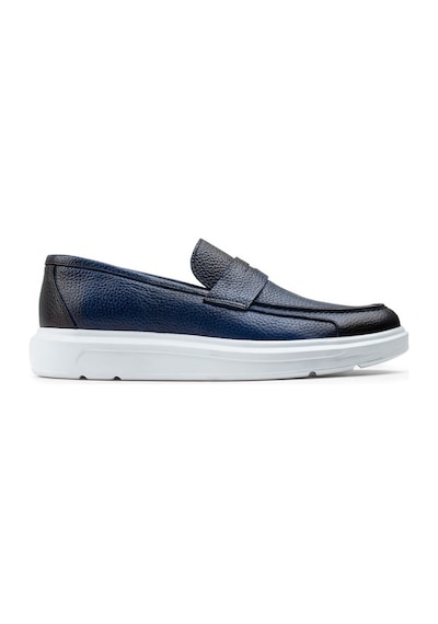 Deery Hakiki Deri Mavi Comfort Erkek Loafer Mavi (548641236) Mavi