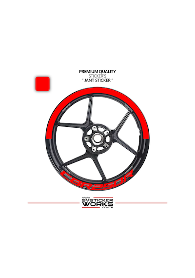 Honda Cbr 250 R Jant Şeridi Yarım Jant Kaplama & Cbr 250 R Yazı Sticker Seti