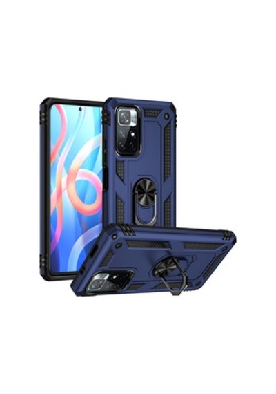 Lexroo Xiaomi Poco M4 Pro 5g Vega Tpu Silikon Sert Pc İnce Kılıf - Mavi
