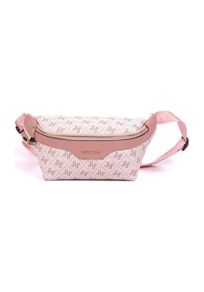 Silver Polo Sp1192 Kadın Bel Çantası Monogram Pembe-somon