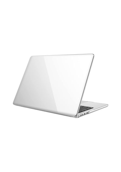 Novstrap Apple Macbook Air M3 Çip 2024 13.6 İnç A3113 İle Uyumlu Kılıf Sert Parlak Koruma Kapak Şeffaf