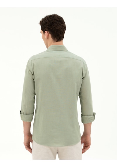 Pierre Cardin Erkek Çağla Gömlek Desenli 50283343-vr016 Çağla