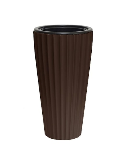 Omnipazar So-lvt1 Lilyum Vazo Saksı Takımı İç Kovalı 54 Litre No:1 Kahverengi