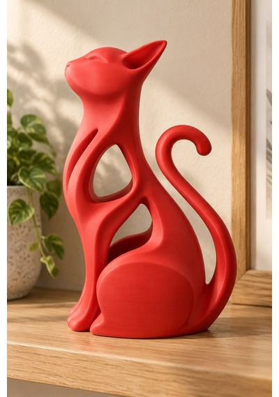Modern Kedi Figürlü Dekoratif Biblo 15853132