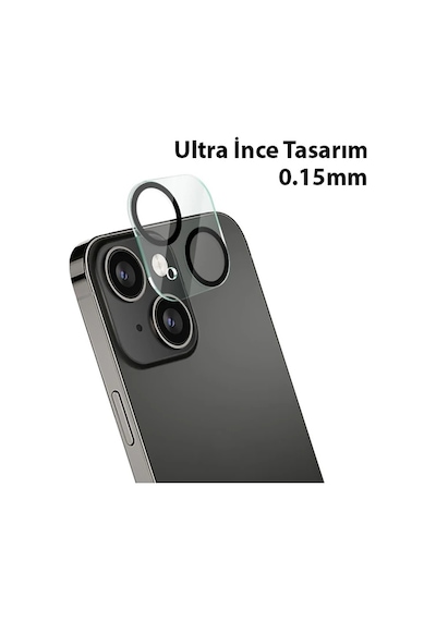 Ally İphone 13-13 Mini 3d Full Tempered Glass Cam Kamera Koruyucu- 5775