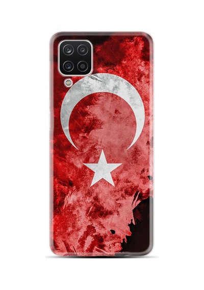Samsung Uyumlu Galaxy M12 Kilif Desenli Silikon Sanli Türk Bayragi 3 498521515