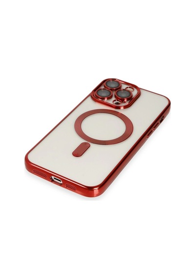 Apple iPhone Uyumlu 13 Pro Max Kılıf Kross Magneticsafe Kapak - Kırmızı İtdark31038