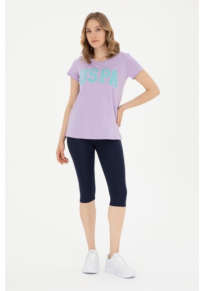 U.S. Polo Assn. Kadın Lacivert Yüksek Bel Capri Spor Tayt 50284265-VR033