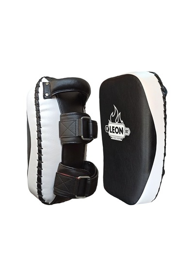Aksaspor Leon Strong Kick Boks Ve Muay Thai Darbe Yastığı Siyah Beyaz Siyah - Beyaz